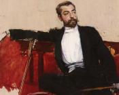 乔瓦尼 波尔蒂尼 : A Portrait of John Singer Sargent, L'uomo Dallo Sparato